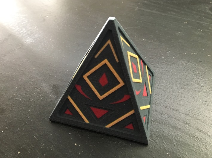 Sith Holocron 3 (full color) 3d printed Full Color Sandstone