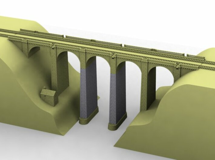 NV2M6 Modular viaduct 2 tracks 3d printed