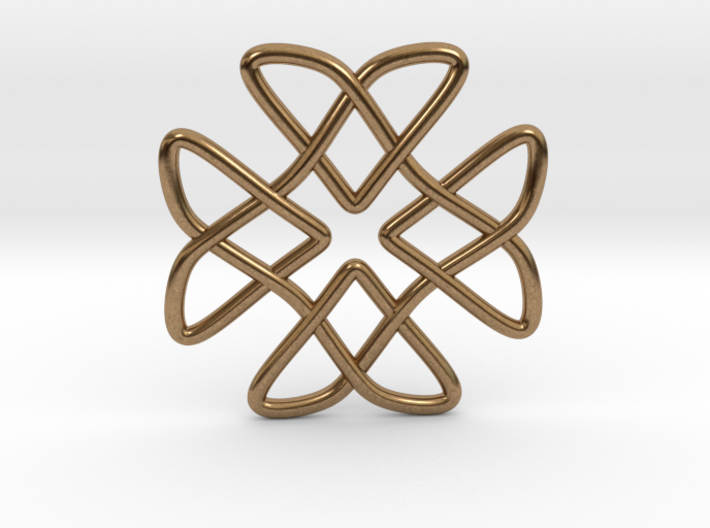 Two Doves Celtic Knot Pendant 3d printed