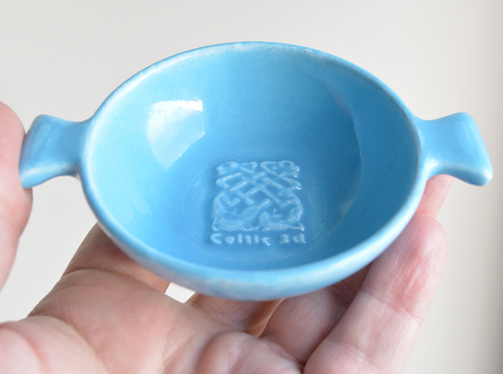 Quaich 3d printed Customized area in centre of bowl