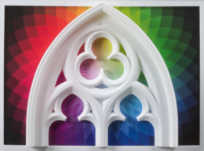 Gothic Window Detail  3d printed Frames and background pictures are not included!!