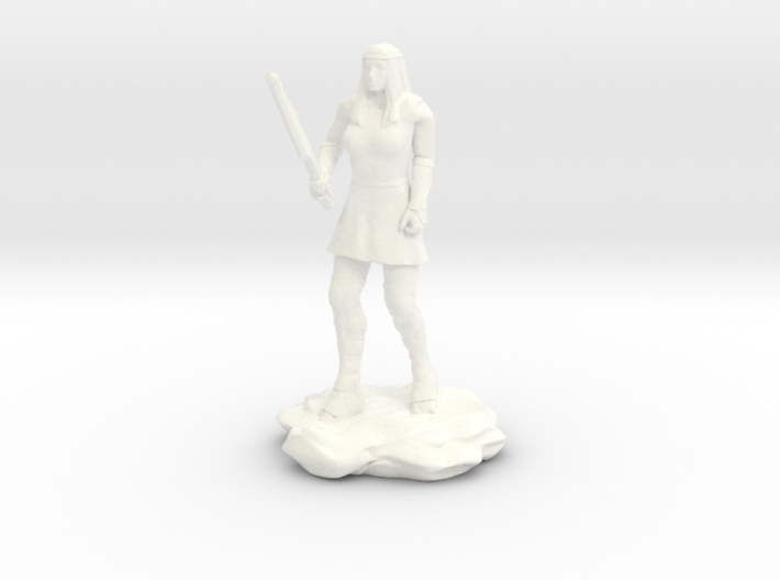 Amazon Guard in Tunic with Sword 3d printed
