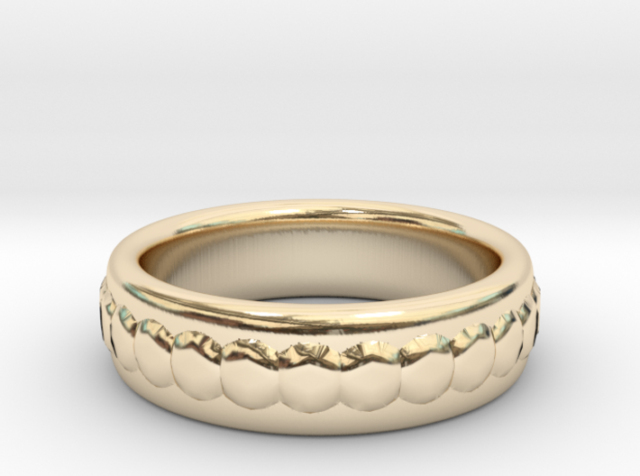 Gemstone Ring - US Size 9 3d printed