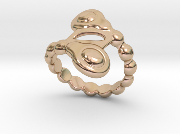 Spiral Bubbles Ring 18 - Italian Size 18 3d printed