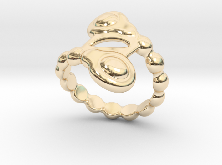 Spiral Bubbles Ring 21 - Italian Size 21 3d printed