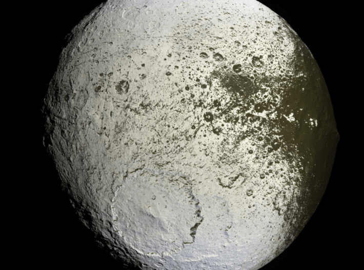 Craters of Iapetus Pendant 3d printed Image Credit: NASA