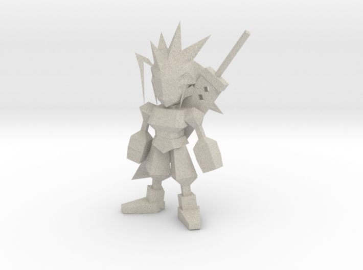 Zack Low Poly 3d printed