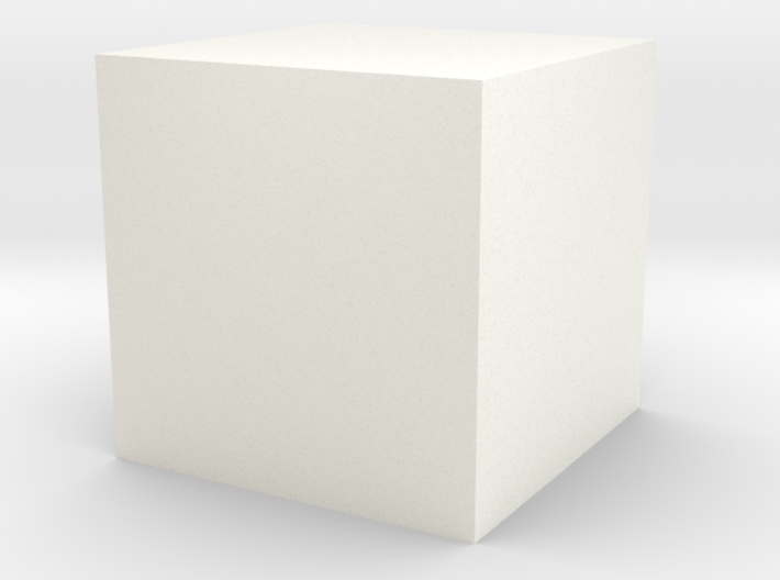 Cube-1cm-centered 3d printed