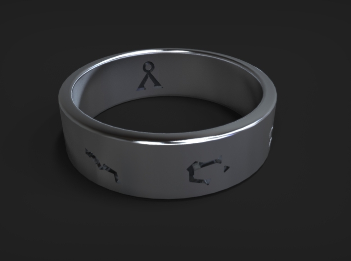 Stargate Ring (various sizes) 3d printed