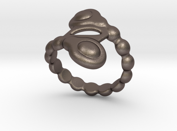 Spiral Bubbles Ring 29 - Italian Size 29 3d printed