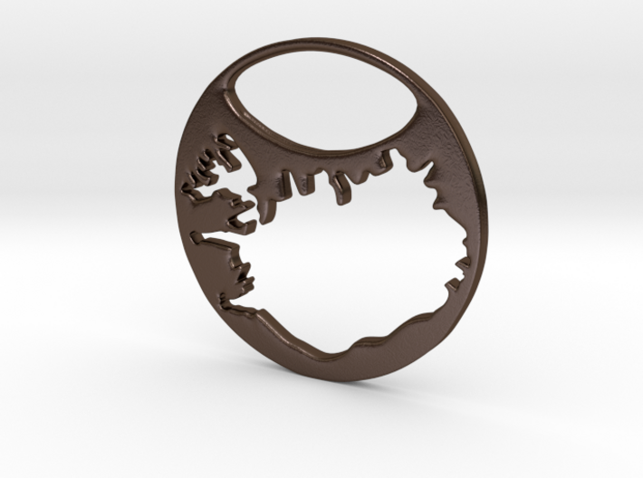 Key ring - Iceland 3d printed
