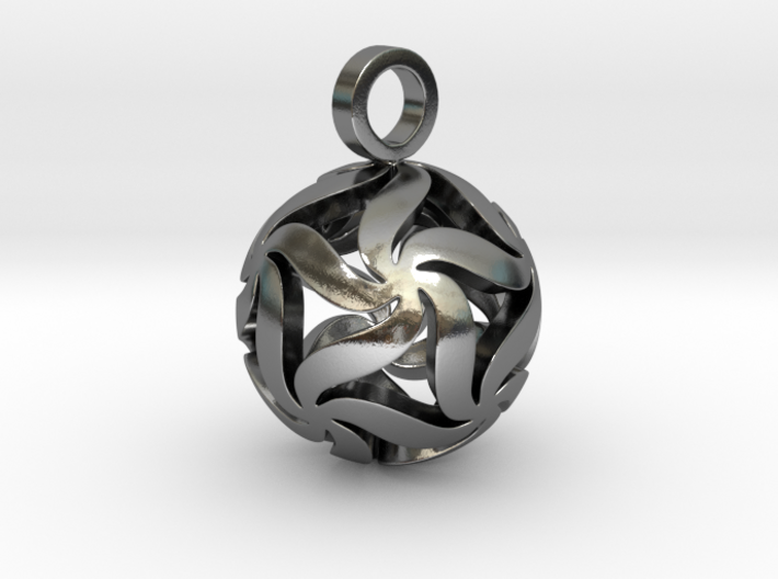 Star Ball Floral (Pendant Size) 3d printed