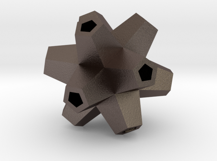 Urchin Polyhedron Pendant 3d printed