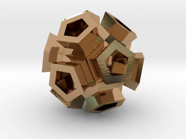 Broccoli Polyhedron Pendant 3d printed