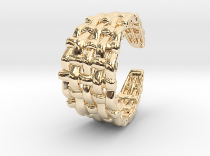 Woven Ring 3d printed