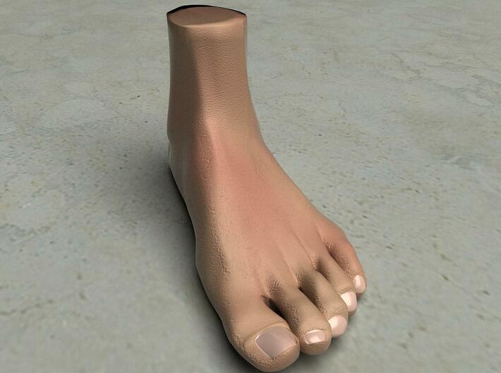 Solid Foot - 4.4&quot; Length 3d printed This is a rendering of the foot, not the actual product!