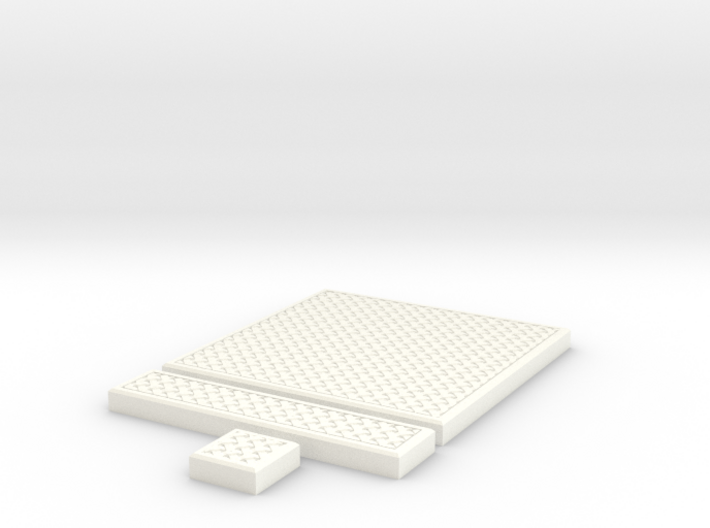SciFi Tile 25 - Mesh Grating 3d printed