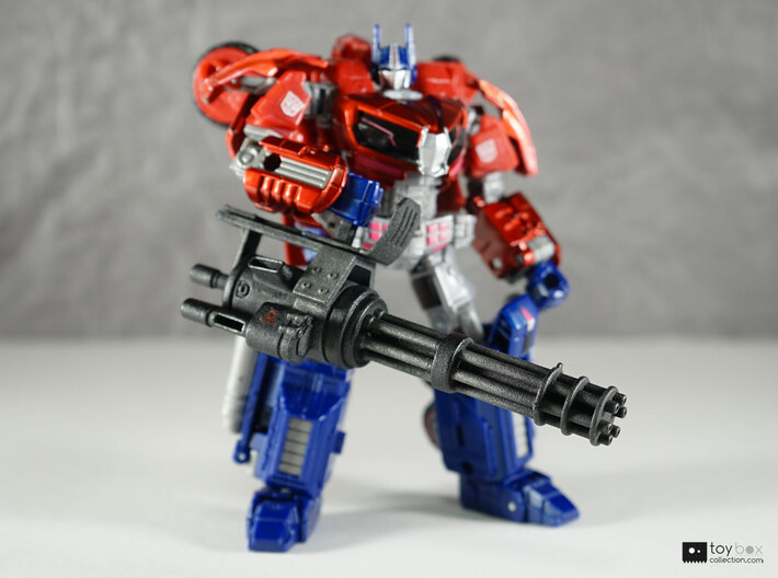 Transformers CHUG Minigun 3d printed Model has been painted and detailed