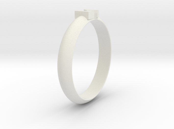 Ø18.19 Mm Design Block Arrow Ring/Ø0.716 inch 3d printed
