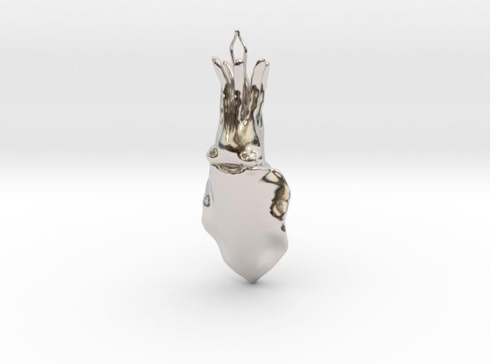 Cuttlefish pendant 3d printed