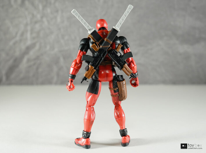 1:12 Katana for Marvel Legends Deadpool V2 (pair) 3d printed Fits perfectly in the scabbards