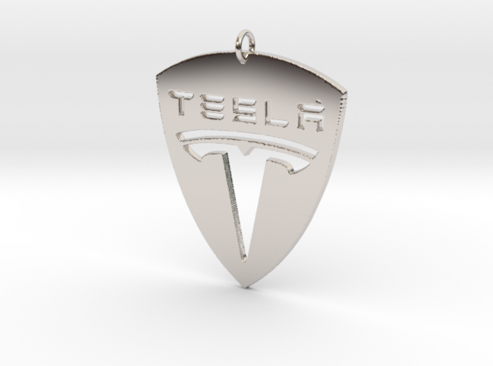 Tesla Pendant 3d printed