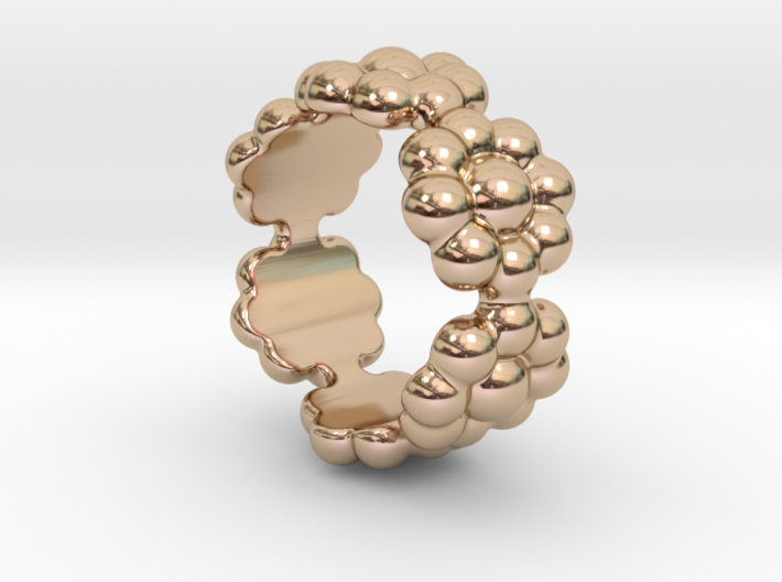 New Flower Ring 30 - Italian Size 30 3d printed