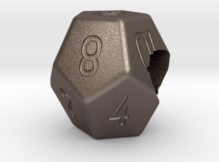 &quot;Geek Beads&quot; 12 sided die 3d printed