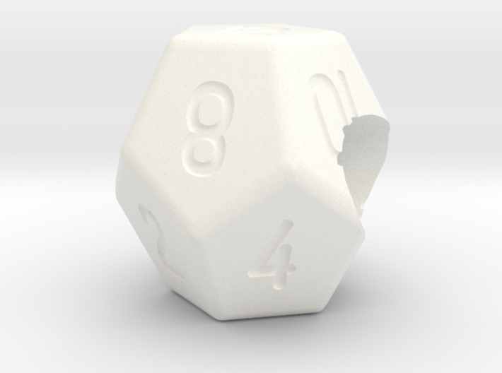 &quot;Geek Beads&quot; 12 sided die 3d printed
