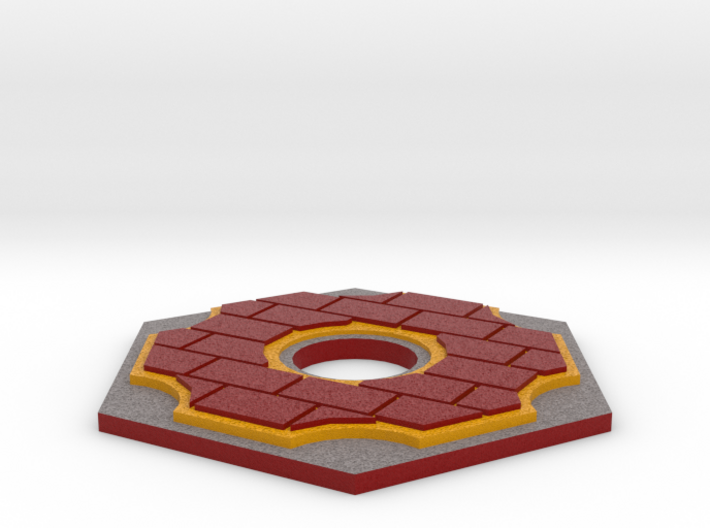 Catan Hex Tile Brick 79mm 3d printed