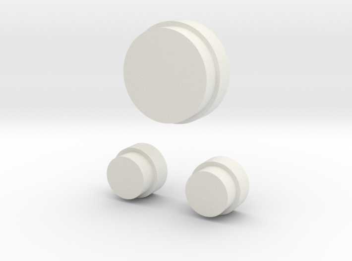 flat top buttons 3d printed