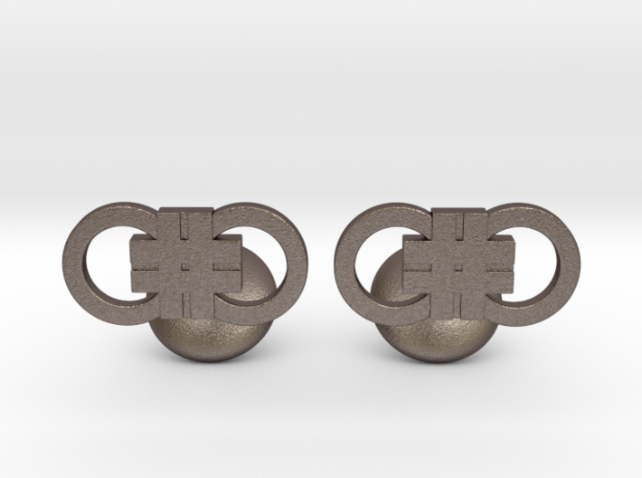 Hashcuffs Cufflinks 3d printed