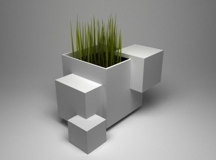 Odd Cubic planter 3d printed