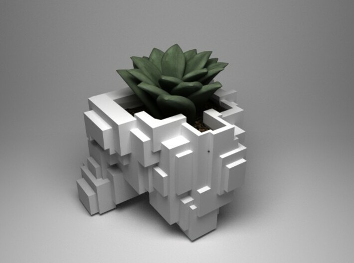 Busy Cubic planter 3d printed