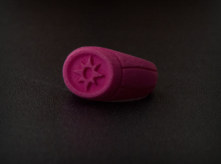 Violet Lantern Ring 3d printed Photo of the ring in Pink Strong &amp; Flexible.