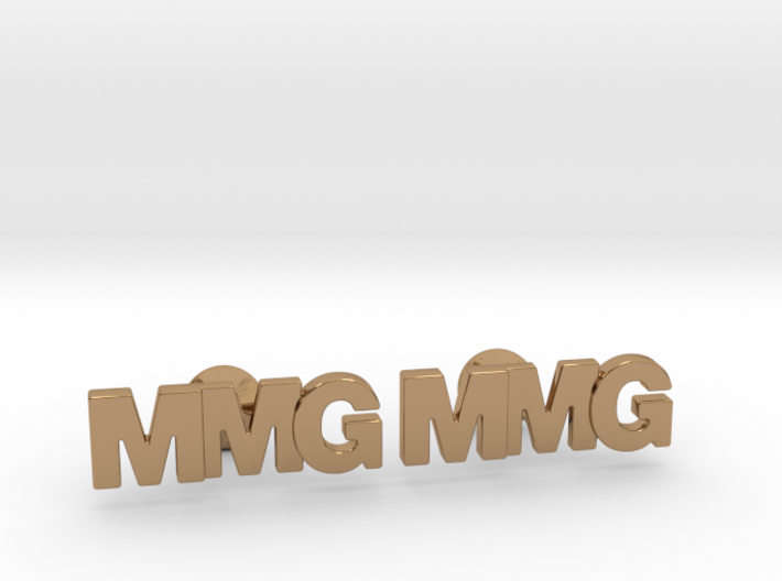 Monogram Cufflinks MMG 3d printed