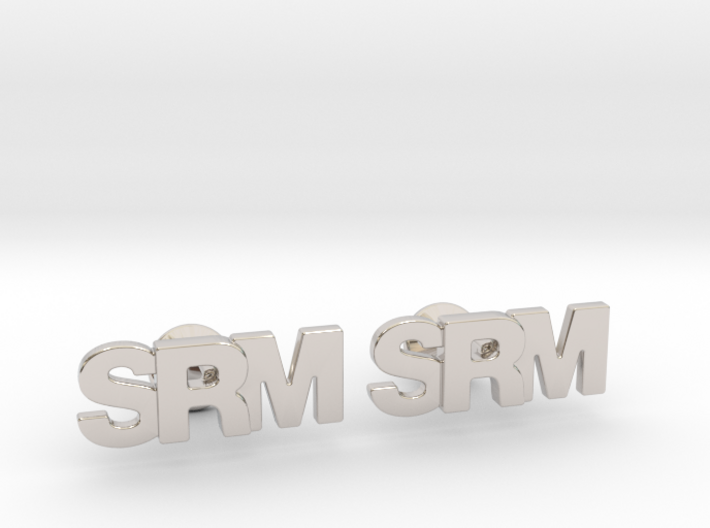 Monogram Cufflinks SRM 3d printed