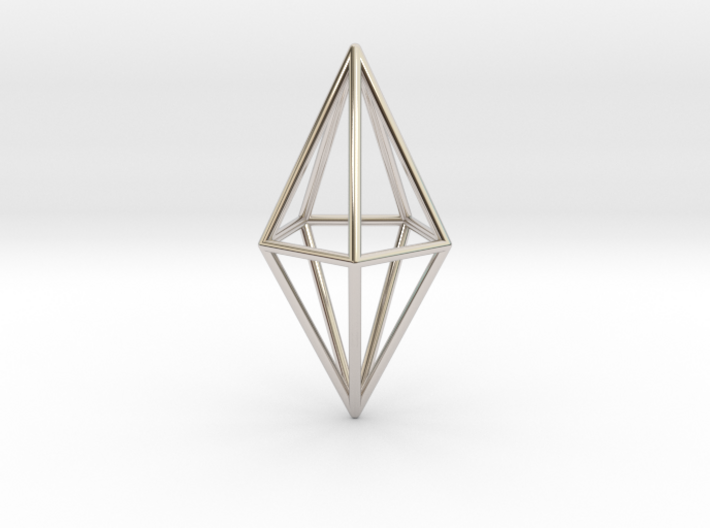 Pendant 'Crystal' 3d printed