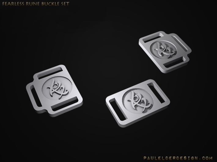 TMI Rune Side Buckles Set 3d printed To purchase belt buckle see below :)