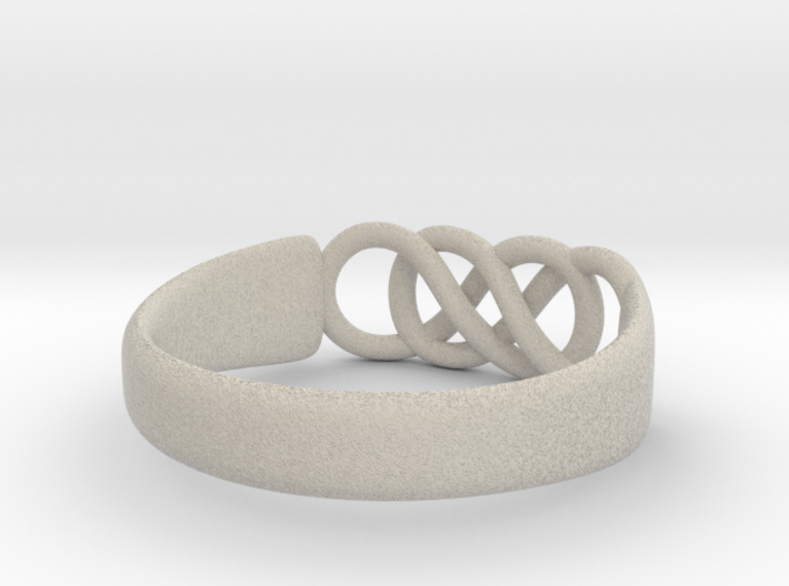 Double Infinity Ring 15.3mm Size4-0.5 3d printed