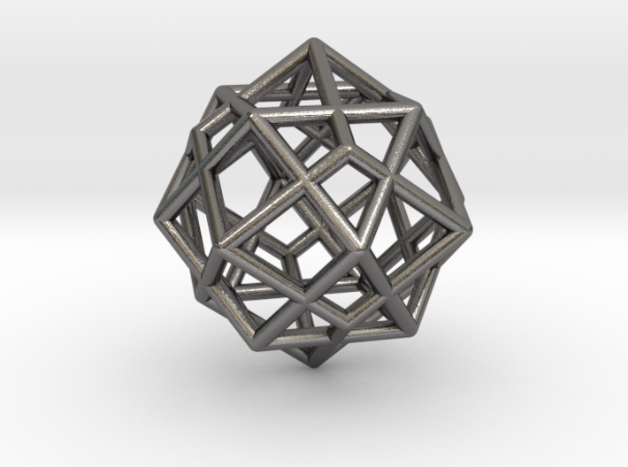 0492 Cuboctahedron + Dual 3d printed