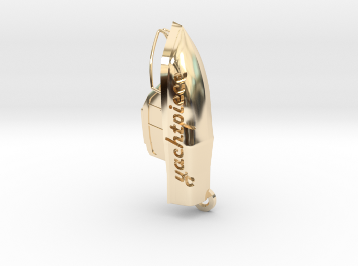 Yacht keychain 3d printed