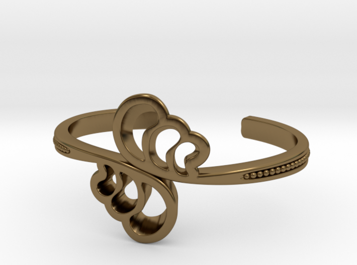 Wave Cuff Bracelet 3d printed