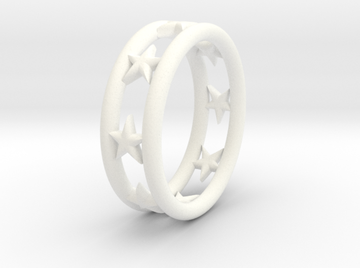 Ring Of Linestars 14.1mm Size 3 3d printed