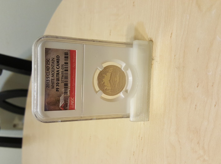 Slab Coin Display Stand 3d printed 