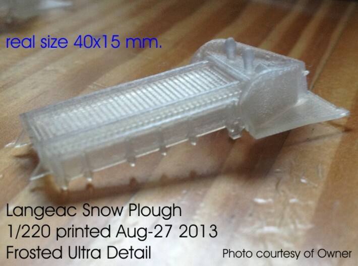 Z 1-220 French Long Langeac Railway Snow Plough 3d printed 