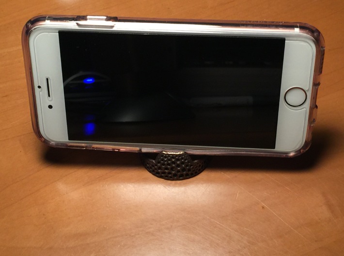 Organic design keychain w/ IPhone6 Stand + opener 3d printed Holds horizontally IPhone 6/6+ with a thin jacket
