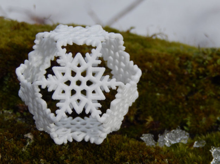 Octahedral Snowflakes 2 3d printed