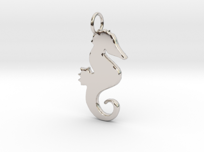 Seahorse pendant 3d printed