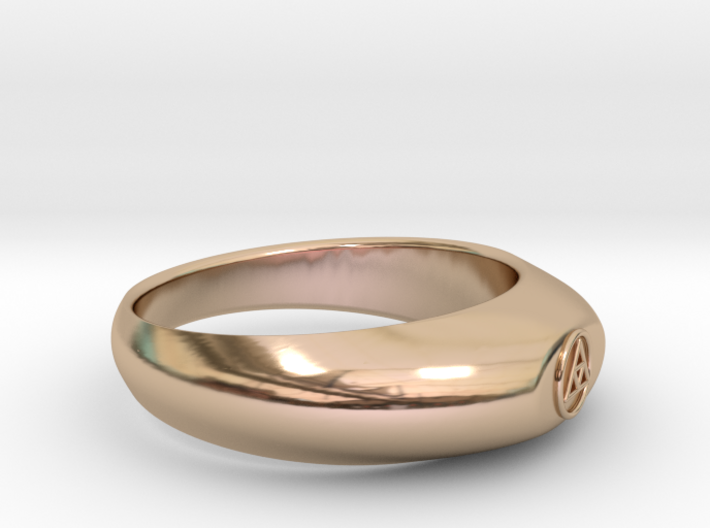 Ø0.781 inch Streamlined Triangle Ring Model B 3d printed